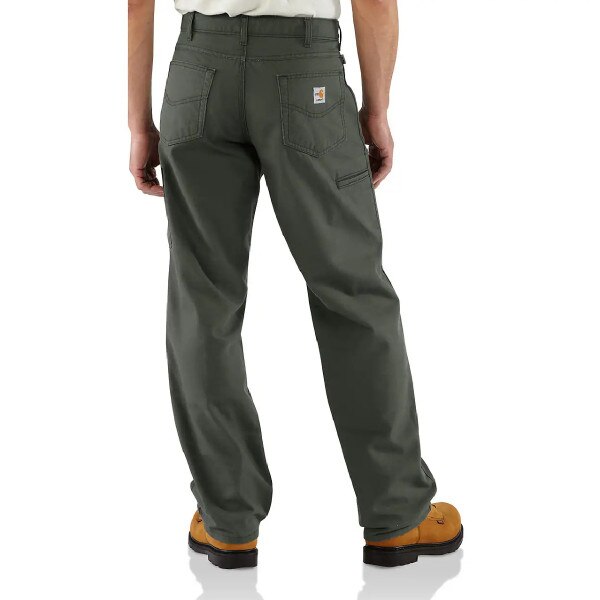 Carhartt FR Loose Fit Midweight Canvas Pant in Moss